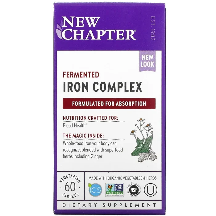 New Chapter, Every Woman’s Iron Support, 60 Tablets