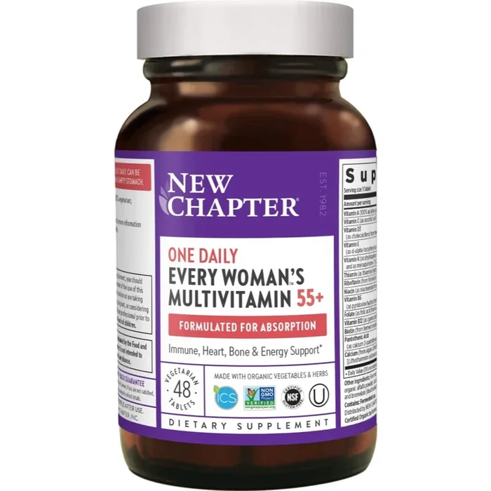 New Chapter, One Daily Every Woman’s Multivitamin 55+, 48 Vegetarian Capsules