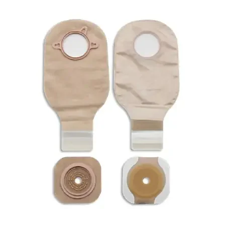 New Image – Ileostomy / Colostomy Pouch Two-Piece System 12 Inch Length Drainable Flat, Trim To Fit – 19003