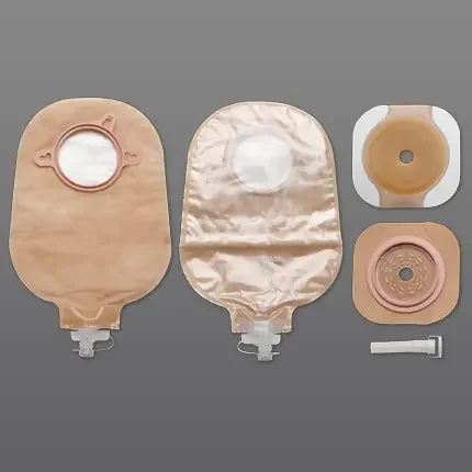 New Image – Urostomy Pouch Two-Piece System 9 Inch Length Drainable Flat, Trim to Fit – 19252