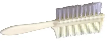New World Imports – Comb and Brush Set Pediatric White Plastic – PCB1