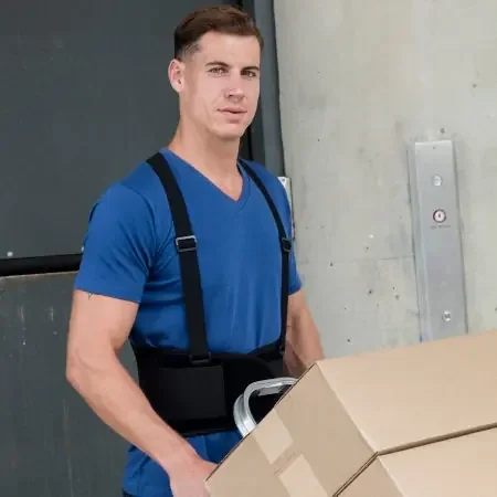 New York Orthopedic – Worker Back Support with Suspenders Small Hook and Loop Closure 26 to 30 Inch Waist Circumference 8 Inch Back Height – 6027-S
