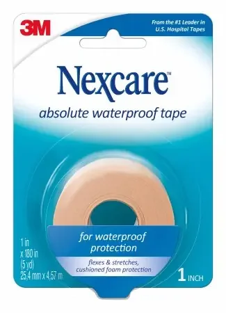 Nexcare Absolute – Medical Tape Waterproof Foam 1 Inch X 5 Yard Tan NonSterile – 731