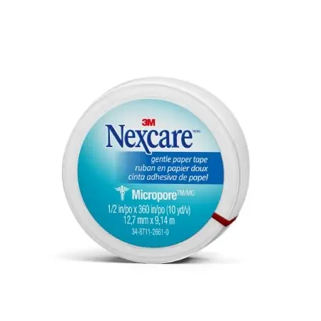Nexcare Micropore – Medical Tape Skin Friendly Paper 1/2 Inch X 10 Yard White NonSterile – 530-P1/2
