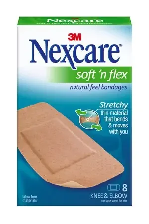 Nexcare Soft ‘n Flex – Adhesive Strip 2 X 4 Inch Fabric Rectangle Tan Sterile – 571-08