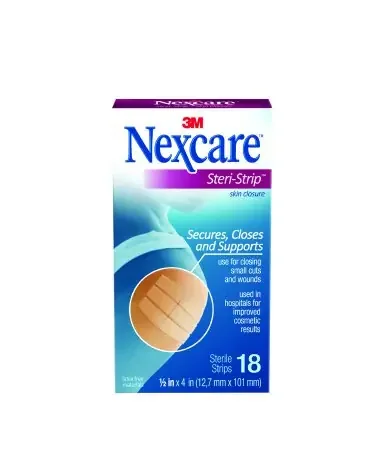 Nexcare Steri-Strip – Skin Closure Strip 1/2 X 4 Inch Ventilated Strip White – H1547