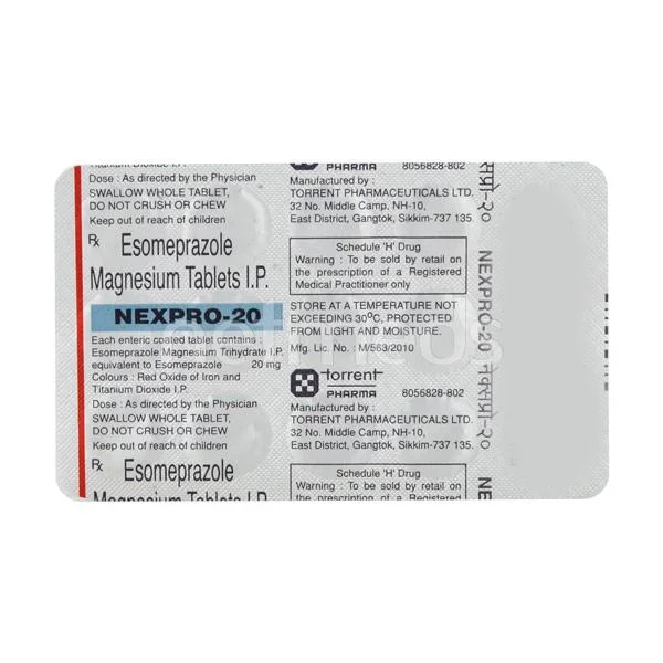 Nexpro 20mg – 15Tablets