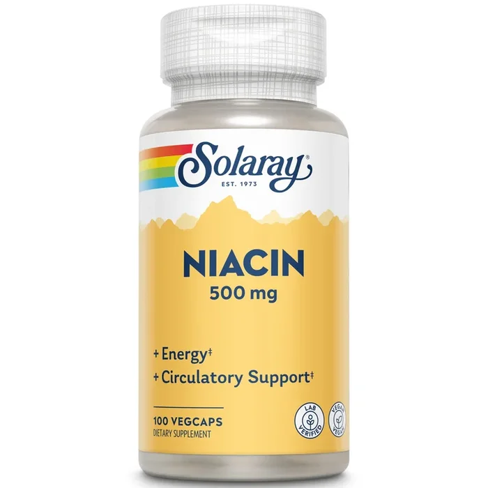 Niacin 500mg Solaray 100 VegCaps