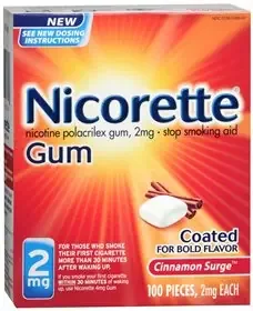 Nicorette – Stop Smoking Aid 2 mg Strength Gum – 00135046602