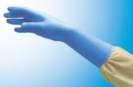 NitriDerm EC – Exam Glove Large Sterile Pair Nitrile Extended Cuff Length Smooth Blue Chemo Tested – 114300