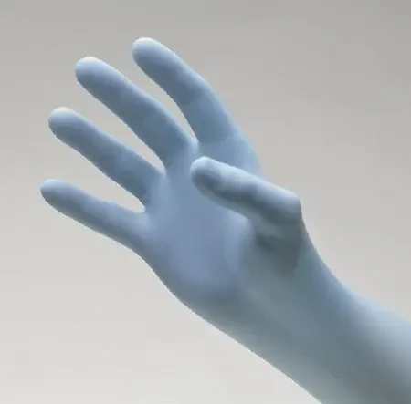 NitriDerm Ultra Blue – Exam Glove X-Large NonSterile Nitrile Standard Cuff Length Fully Textured Light Blue Chemo Tested – 157350