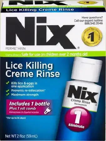 Nix – Lice Treatment Kit 2 oz. Flip Top Bottle Scented – 63736002403