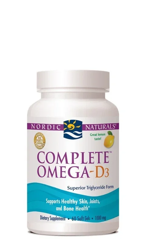 Nordic Naturals Complete Omega D3 Lemon 60 Softgel