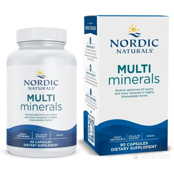 Nordic Naturals Multi Minerals | 11 Essential Minerals | 90 Vegan Capsules