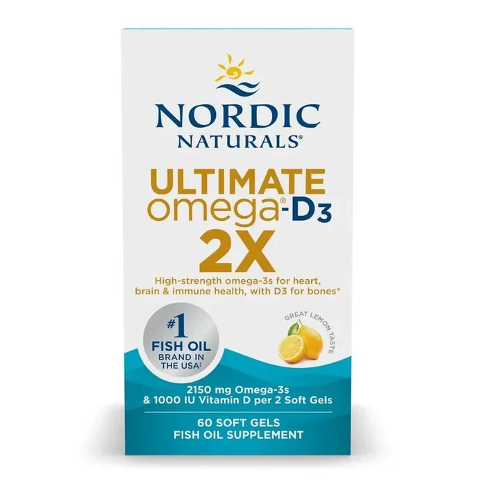 Nordic Naturals Ultimate Omega-D3 2X 60 Soft Gel