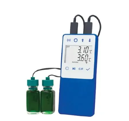 Norlake Scientific – Refrigerator / Freezer Temperature Data Logger with Alarm Fahrenheit / Celsius -58° to +140°F (-50° to +60°C) 2 Bottle Probes Battery Operated – NS-WF-DDL-18