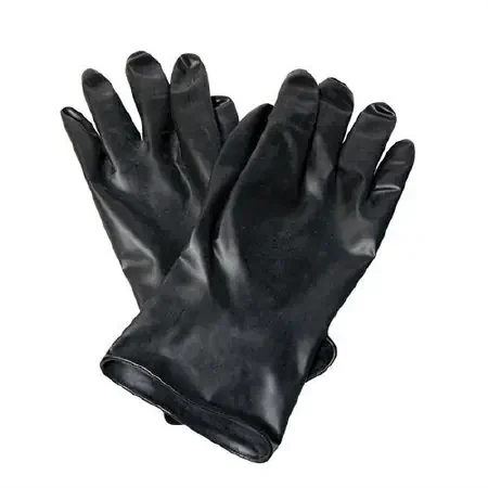 North – Utility Glove Size 9 Butyl Rubber Black 11 Inch Beaded Cuff NonSterile – 113949C