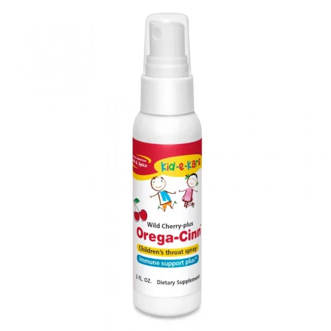 North American Herb and Spice – Kid-e-Kare Orega-Cinn Throat Spray (2 fl oz)