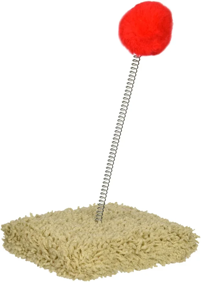 North American Pet Classy Kitty 13.5″ Kitty Spring Toy 5.5×13.5×7 (Colors may Vary)