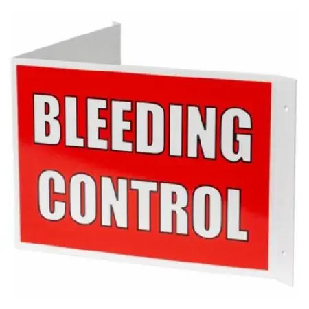 North American Rescue – Wall Sign First Aid Bleeding Contrl – ZZ-1117