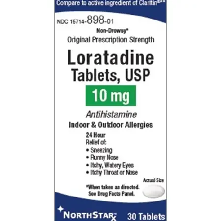 NorthStar Rx – Allergy Relief 10 mg Strength Tablet 300 per Bottle – 16714089803