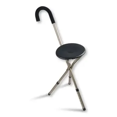 Nova – Seat Cane Aluminum 35 to 39 Inch Height Black / Silver – 3091