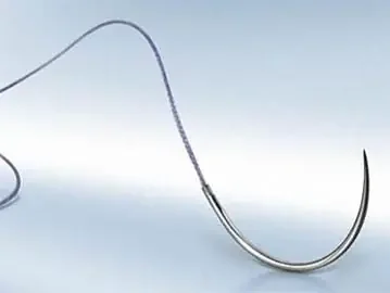 Novosyn – Suture with Needle Absorbable Coated Undyed Suture Braided Polyglycolide Size 0 70 cm Suture 1-Needle 37 mm Length 1/2 Circle Round Bodied Needle with Taper Point – C0069096