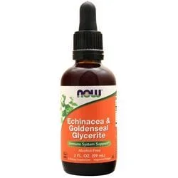 Now Echinacea & Goldenseal Glycerite Alcohol-Free 2 fl.oz