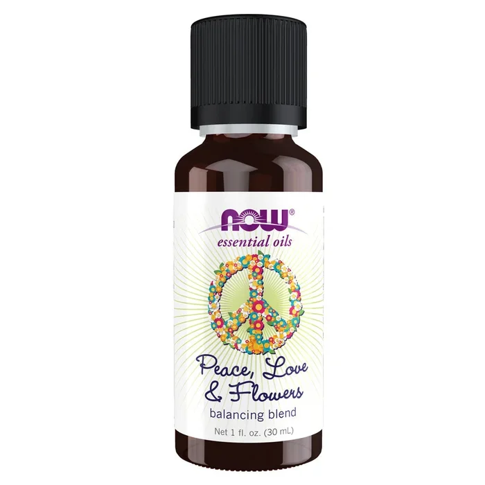 NOW Essential Oils Peace, Love & Flowers Oil Blend (1 fl oz)