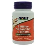 NOW Foods 8 Billion Acidophilus & Bifidus 60 Capsules