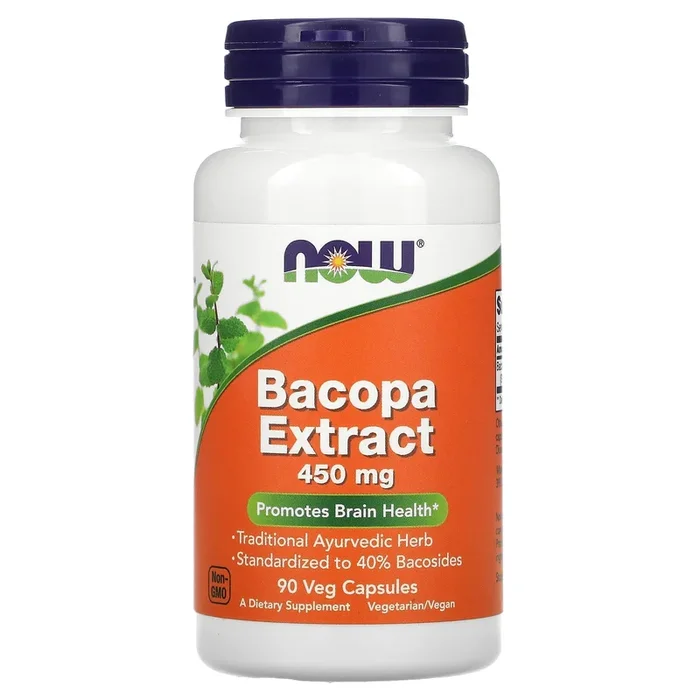 Now Foods, BACOPA EXTRACT 450MG, 90 Veg Caps