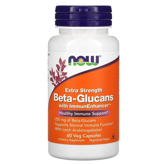 Now Foods, Beta 1,3/1,6 Glucan W/ Immunenhancer, 60 Vegetarian Capsules