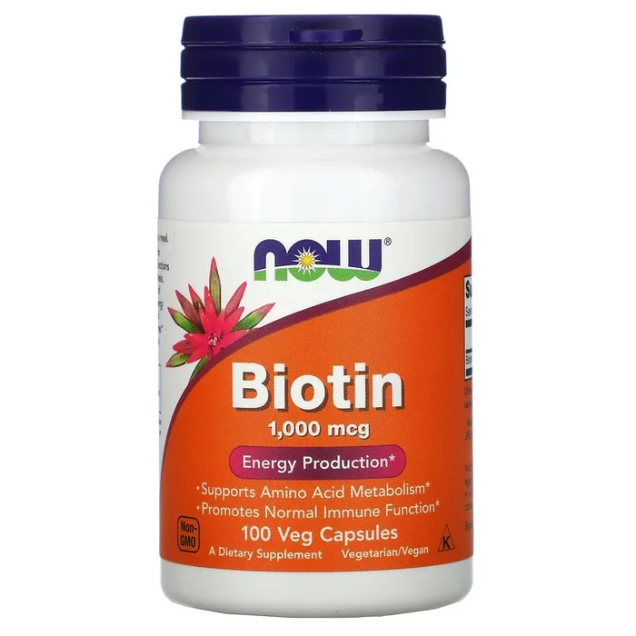 Now Foods, Biotin 1000mcg, 100 Veg Capsules