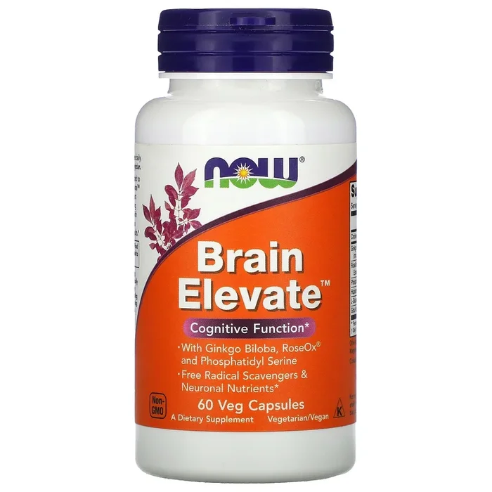 Now Foods, Brain Elevate Formula, 60 Vegetarian Capsules