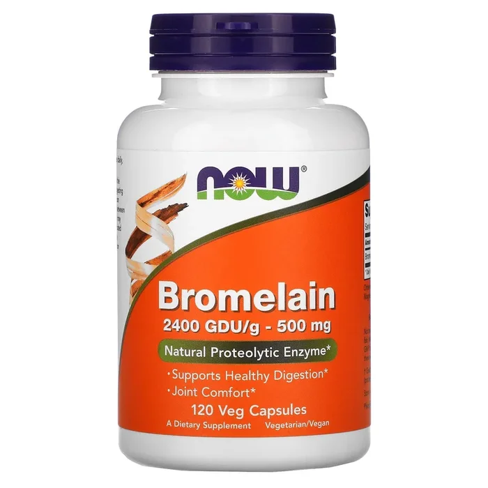 Now Foods, Bromelain 2400gdu/500 mg, 120 Veg Capsules