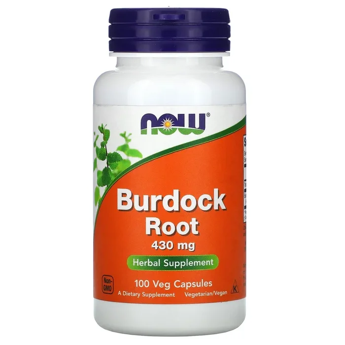 Now Foods, Burdock Root 430mg, 100 Vegetarian Capsules