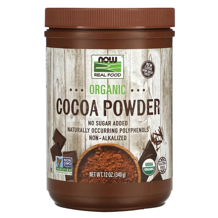 Now Foods, Cocoa Powder Pure Organic, 12 Oz