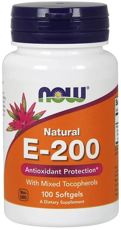 Now Foods E-200 With Mixed Tocopherols 100 Softgel
