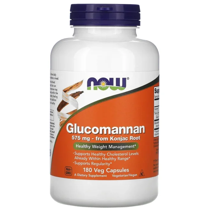 Now Foods, GLUCOMMANAN 575MG 180, 180 Capsules