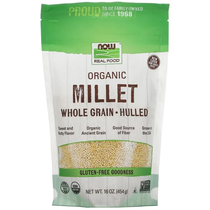 Now Foods, Millet Hulled Organic, 1 lb. LB