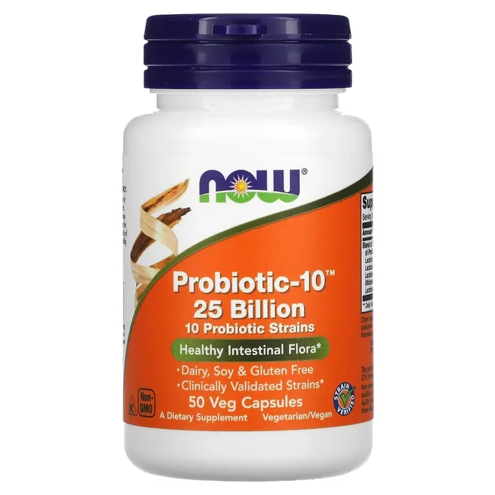 Now Foods, Probiotic 10 25 Billion, 50 Vegetarian Capsules