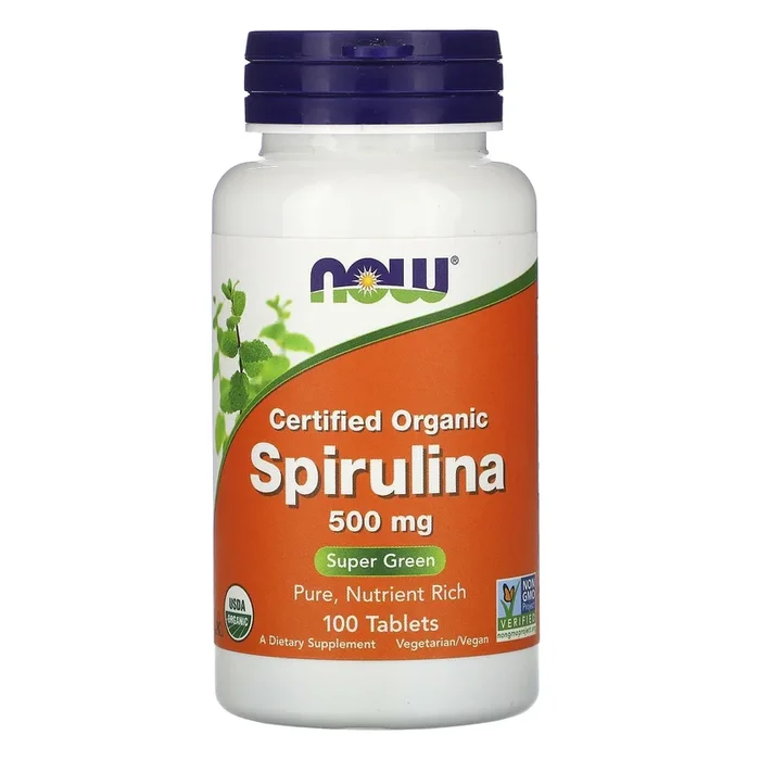Now Foods, SPIRULINA 500mg hawaii, 100 Tablets