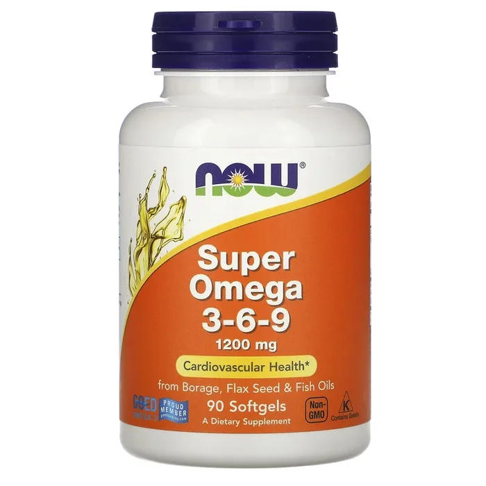 Now Foods, Super Omega 3-6-9 1200 mg, 90 Softgels