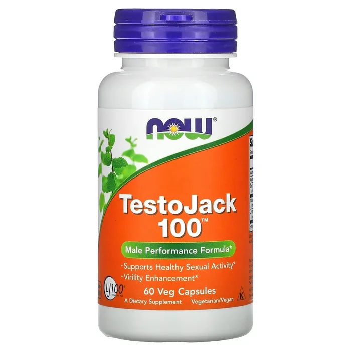 Now Foods, Testo Jack 100 60, 60 Vegetarian Capsules