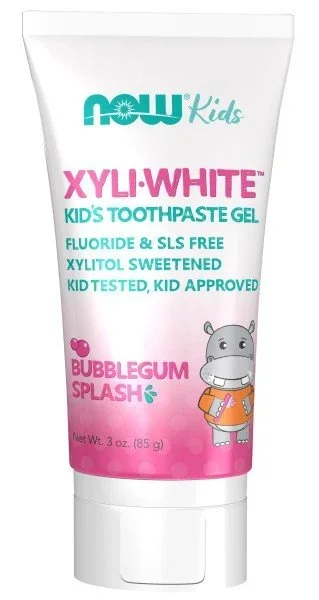 Now Foods XyliWhite Bubblegum Splash Kids Toothpaste 3 oz Gel
