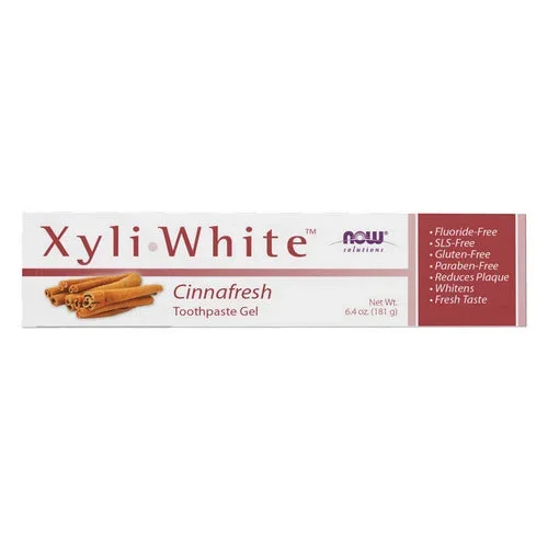 Now Foods, XyliWhite Cinnafresh Toothpaste Gel, NATURAL-CINNAMON, 6.4 Oz