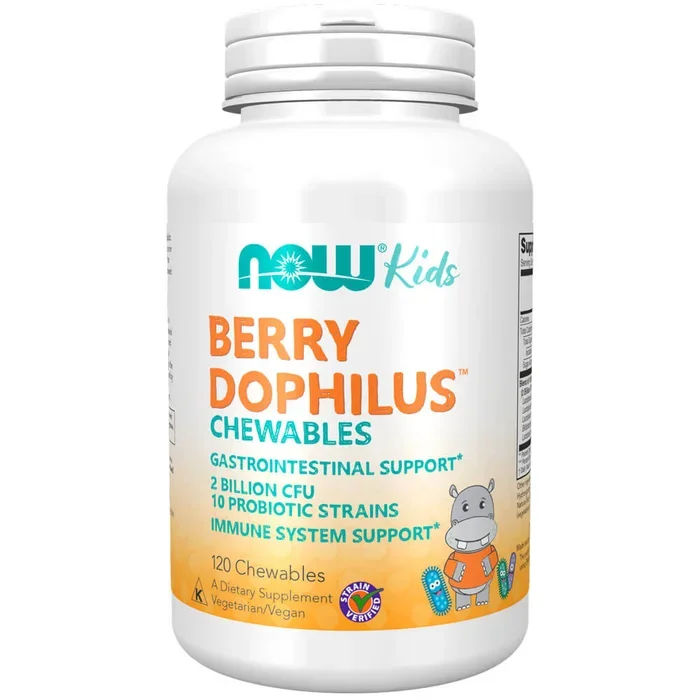 NOW Kids BerryDophilus Chewables (120 chewables)