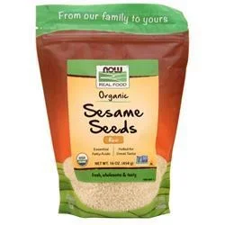 Now Organic Raw Sesame Seeds 16 oz