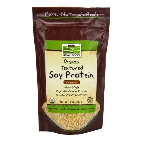 Now Real Food Textured Soy Protein Granules Organic 8oz – 6335