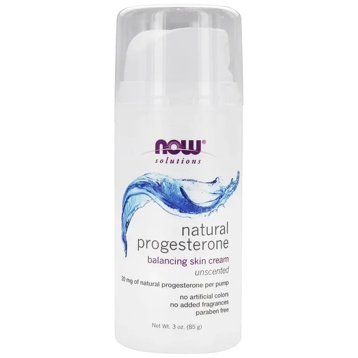 Now Solutions Natural Progesterone Balancing Skin Cream Unscented 3oz – 3338